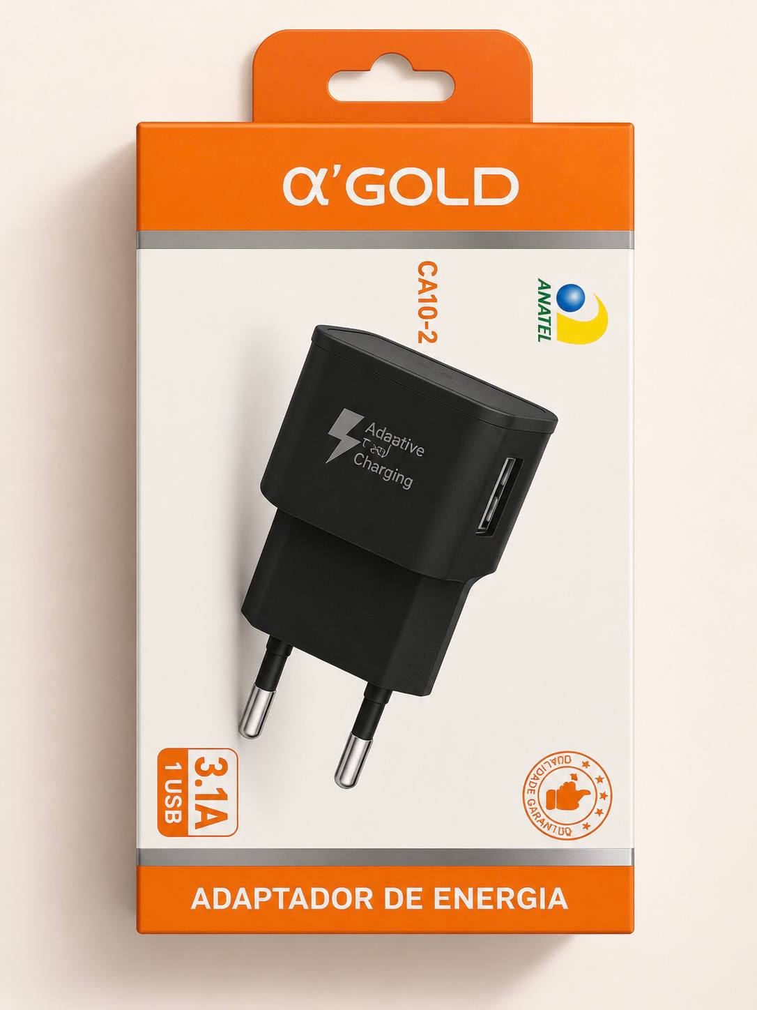 Carregador a'GOLD CA10-2 Adaptive Fast Charging 3.1A