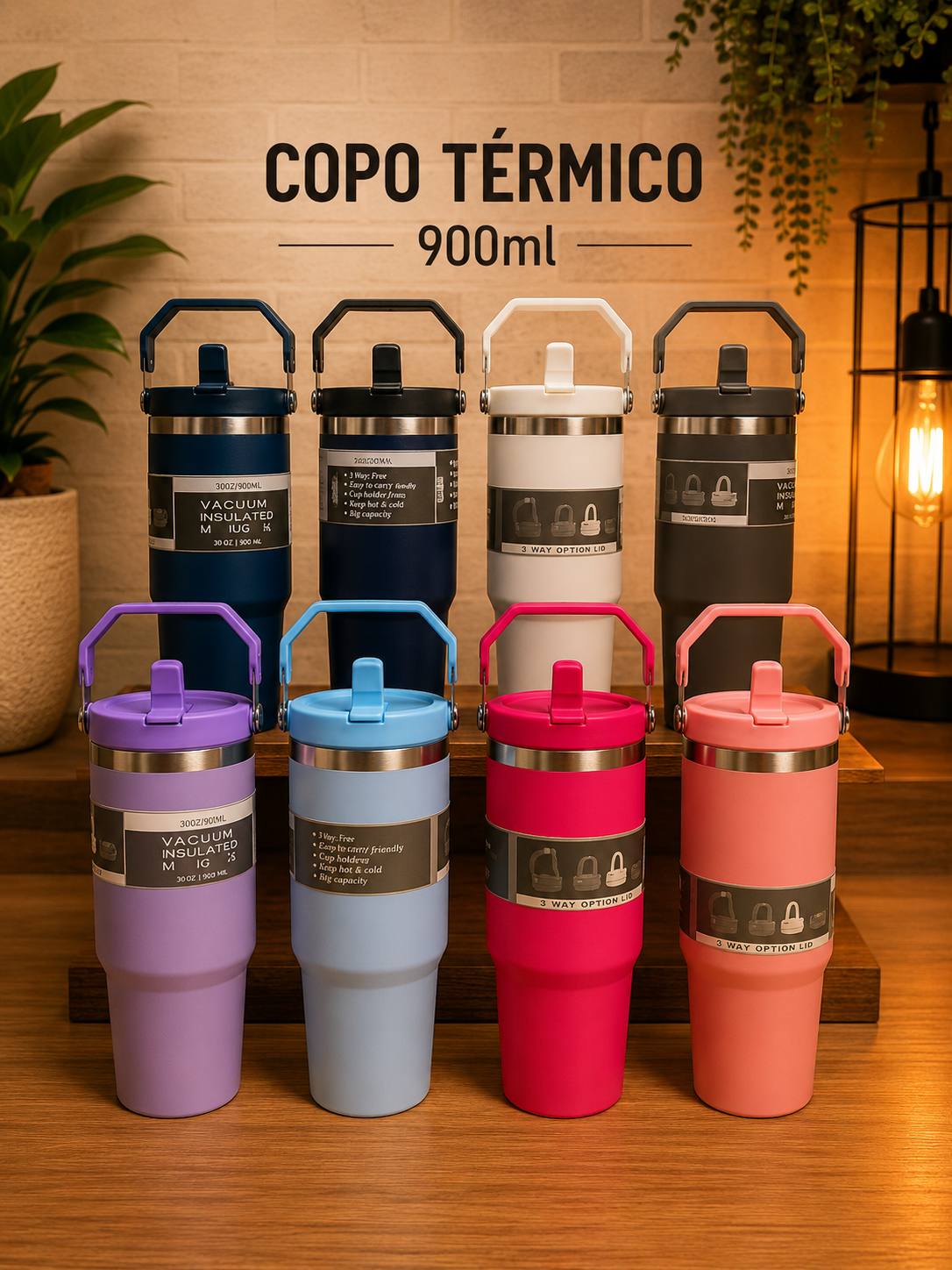 Copo Térmico 900ml com Alça