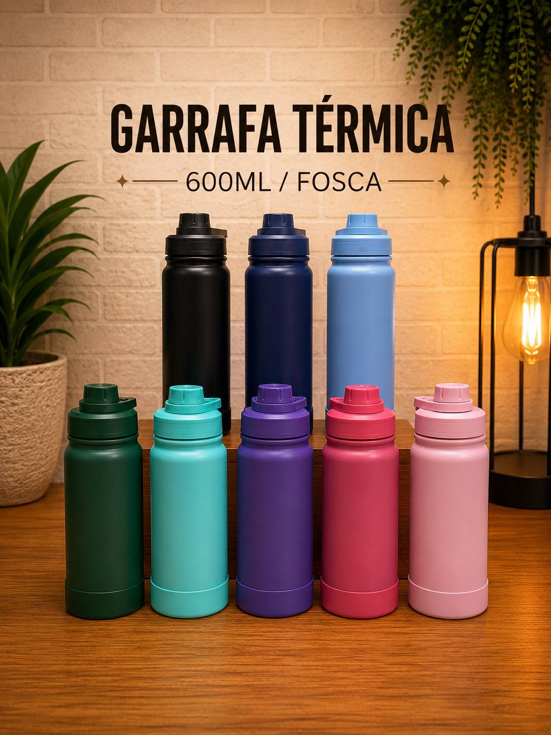 Garrafa Térmica 600ml Fosca